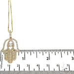 Hamsa Diamond Pendant Set 67333 - Image 5