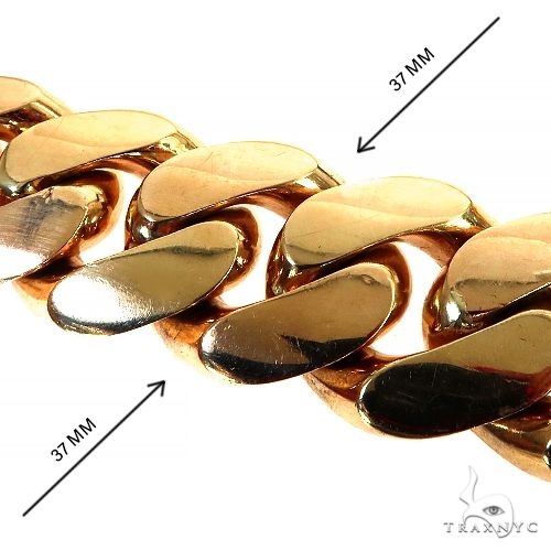 Handmade XXXL Solid Miami Cuban Chain 28 Inches 37mm 2977 - Image 3