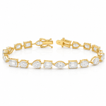 Harmony Shape Diamond Tennis Bracelet 71629