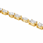 Harmony Shape Diamond Tennis Bracelet 71629