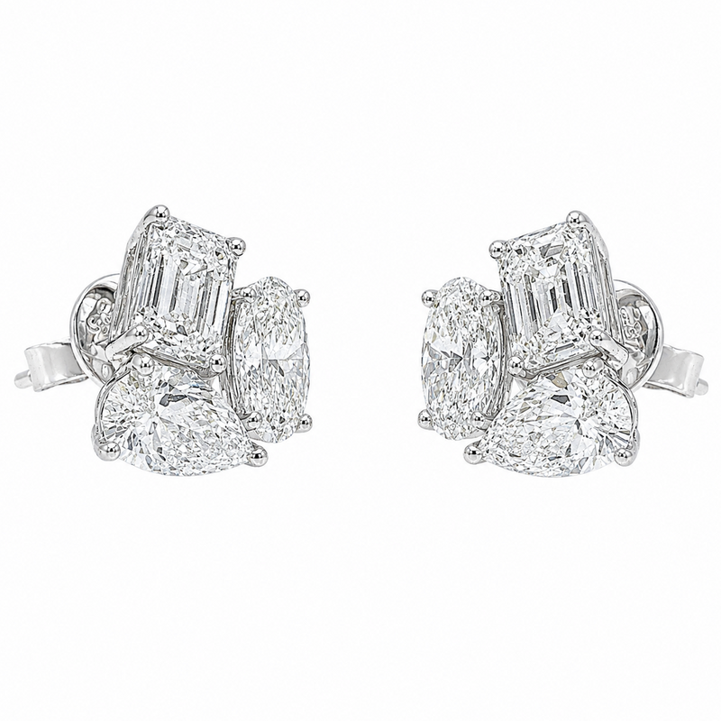 Harmony Trio Diamond Earrings 71485