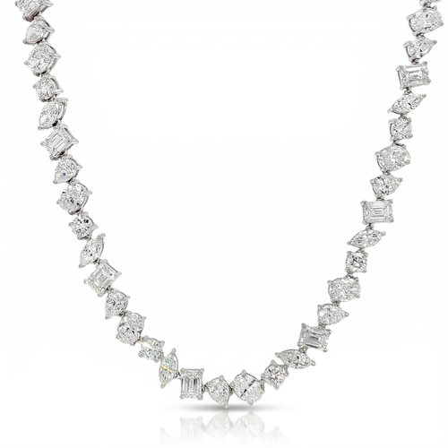 14K Gold Harmony of Shapes Lab-Grown Diamond Necklace 71301