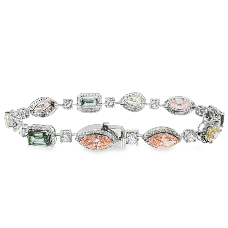 Harmony Shape Diamond Bracelet 71439