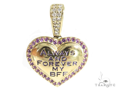 Heart Diamond Amethyst Pendant 49415 - Image 1