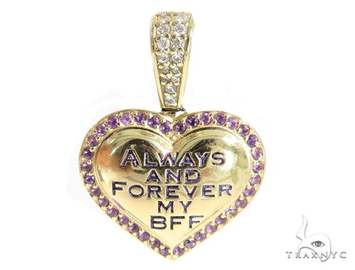 Heart Diamond Amethyst Pendant 49415 - Image 1