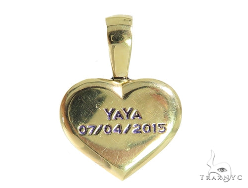 Heart Diamond Amethyst Pendant 49415 - Image 4