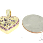 Heart Diamond Amethyst Pendant 49415 - Image 5