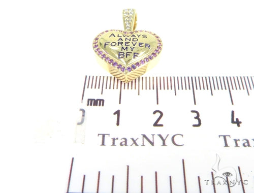 Heart Diamond Amethyst Pendant 49415 - Image 6