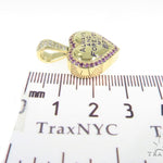 Heart Diamond Amethyst Pendant 49415 - Image 7