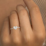 Heart Diamond Engagement Ring 70846 - Image 5