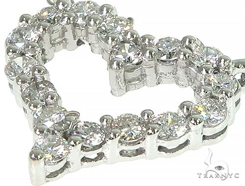 Heart Diamond Necklace 40937 - Image 4