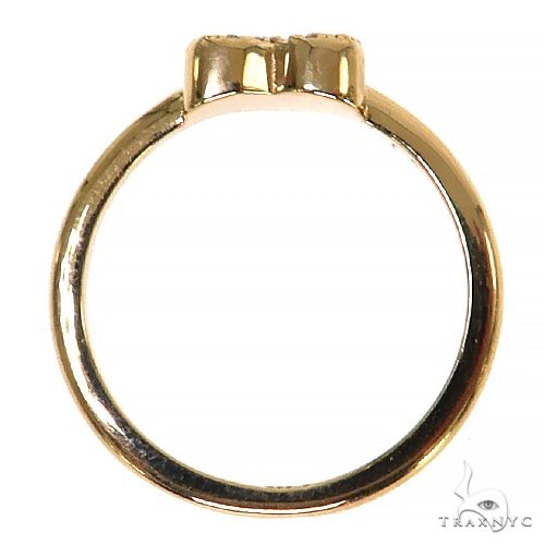 14K Gold Heart Diamond Ring, photo 5 of 6