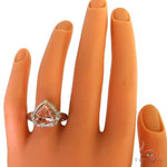 Heart Shape Fancy Vivid Pink Diamond Ring (Lab) 68657 - Image 6