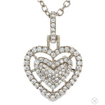 Heart Shape Diamond Necklace 70289
