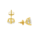 Heart Shape Diamond Stud Earrings 4 Ct  71386