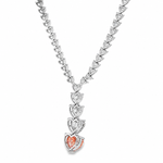 Heart Cascade Diamond Lariat Necklace 71630