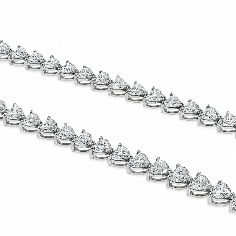 Heart Cascade Diamond Lariat Necklace 71630