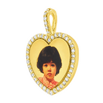 Heart Diamond Photo Pendant 20mm 71425