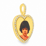 Heart Diamond Photo Pendant 20mm 71425