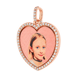 Heart Diamond Photo Pendant 25mm 71426