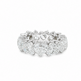 14K Gold Heart Eternity Lab-Grown Diamond Ring 71224