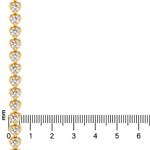 Heart Shape Diamond Tennis Bracelet 71809