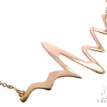 Heartbeat Pendant Necklace in 14k Yellow Gold 60691 - Image 2