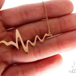 Heartbeat Pendant Necklace in 14k Yellow Gold 60691 - Image 4