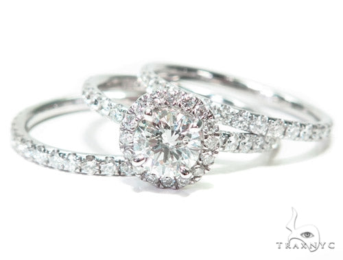 Heaven Sent Diamond Wedding Band Set 26858 | TraxNYC