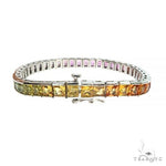 Helga Rainbow Sapphire Princess Cut Bracelet 66890 - Image 4