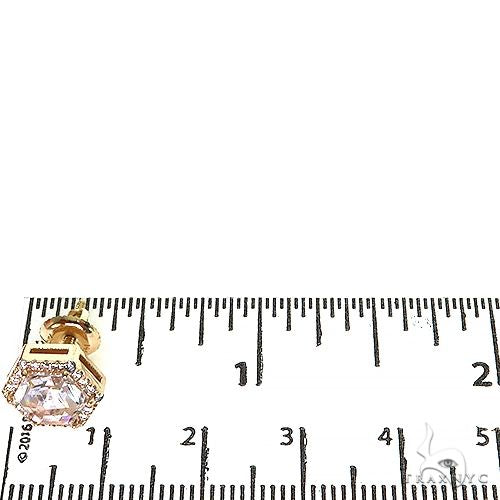 14K Gold Hexagon Lab-Grown Diamond Earrings, photo 4 of 4
