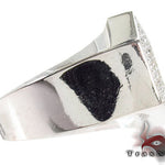 Hexagon Silver Diamond Ring 28060 - Image 4