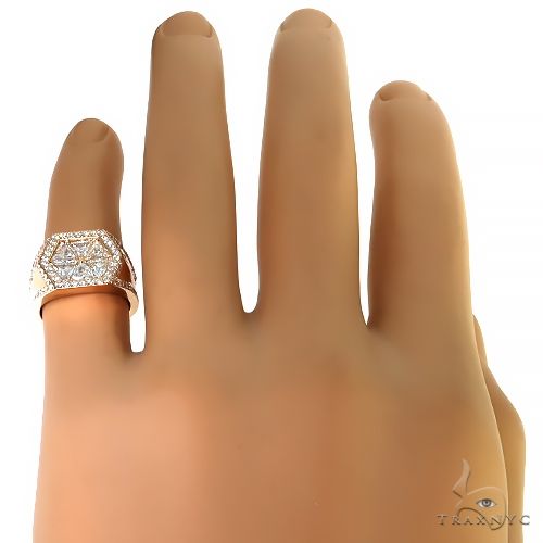 14K Gold Hexagon Trillion Cut Diamond TraxNYC Ring, photo 6 of 6