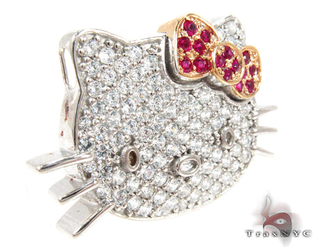 Hello Kitty Ruby Diamond Pendant 27080 - Image 2