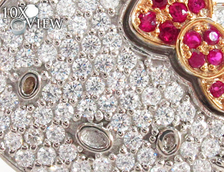 Hello Kitty Ruby Diamond Pendant 27080 - Image 3