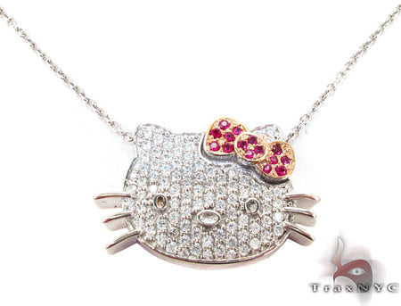 Hello Kitty Ruby Diamond Pendant 27080 - Image 6