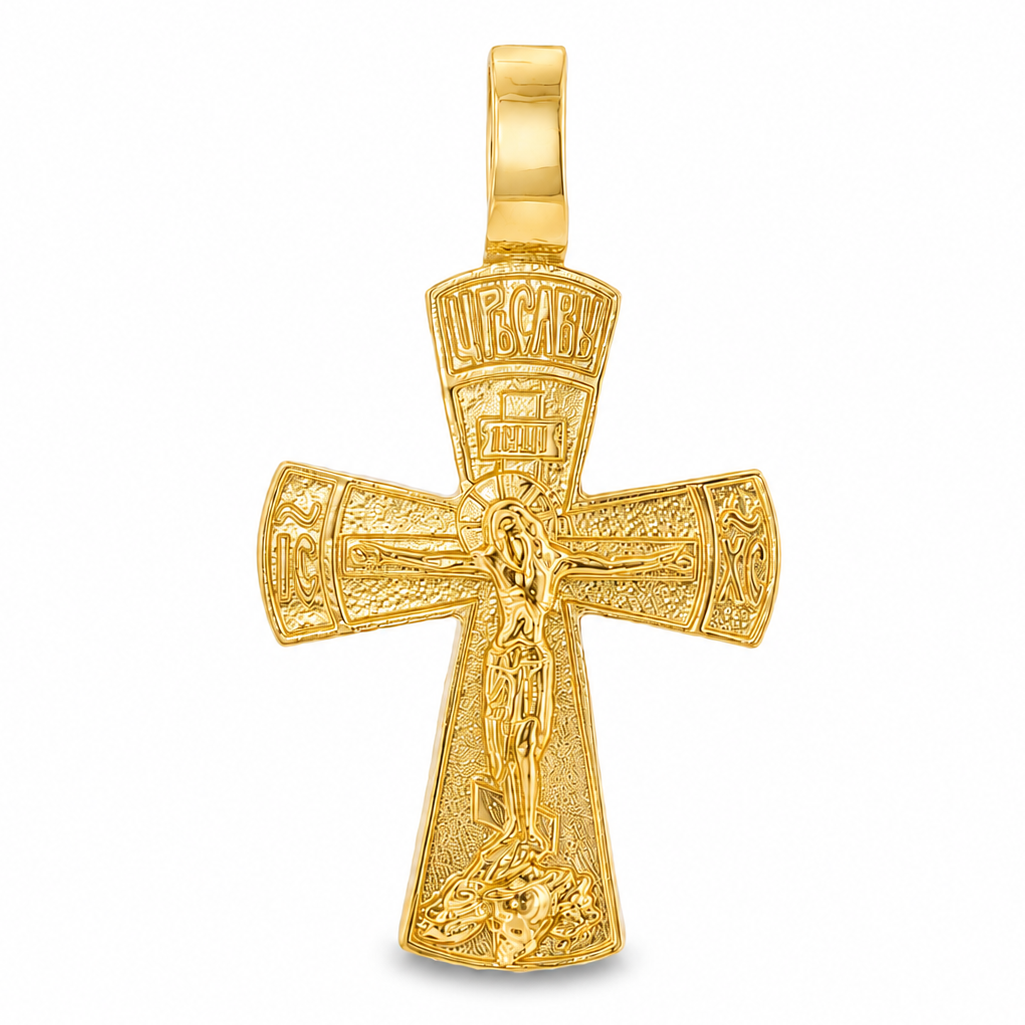 Holy Gold Cross Crucifix | TraxNYC