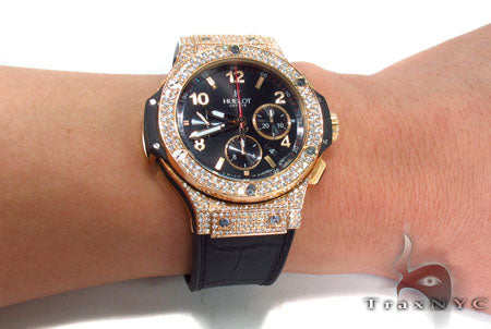 Hublot Rose Color Stainless Steel Diamond Watch 31444 - Image 11