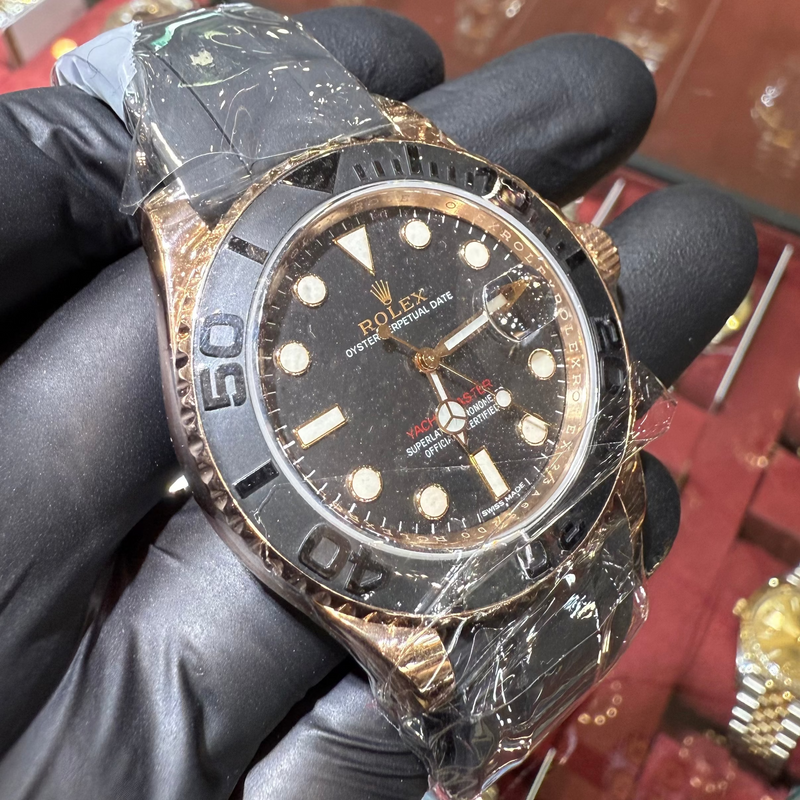 2017 Rolex Yacht-Master | 18K Everose Gold | Black Dial | 116655