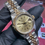Rolex DateJust 26mm | Two Tone Yellow Gold | "Champagne Stick"