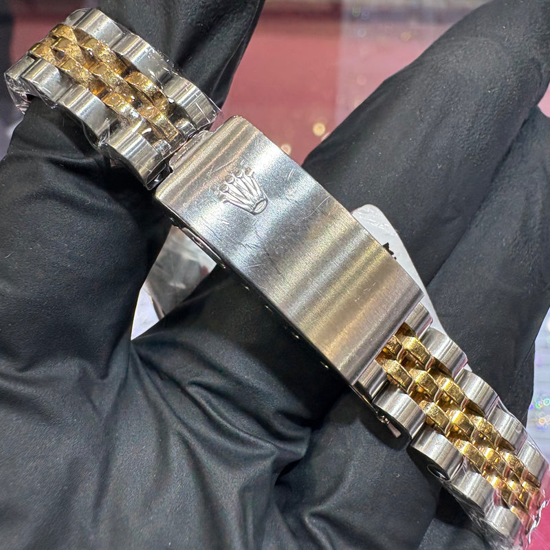 Rolex DateJust 26mm | Two Tone Gold | Champagne Stick Dial | 69173