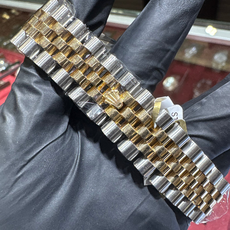 Rolex DateJust 36mm | Two Tone Gold | Champagne Stick Dial | 116233