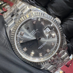 2018 Rolex DateJust 41mm | Stainless Steel | Silver Diamond Dial | 126334