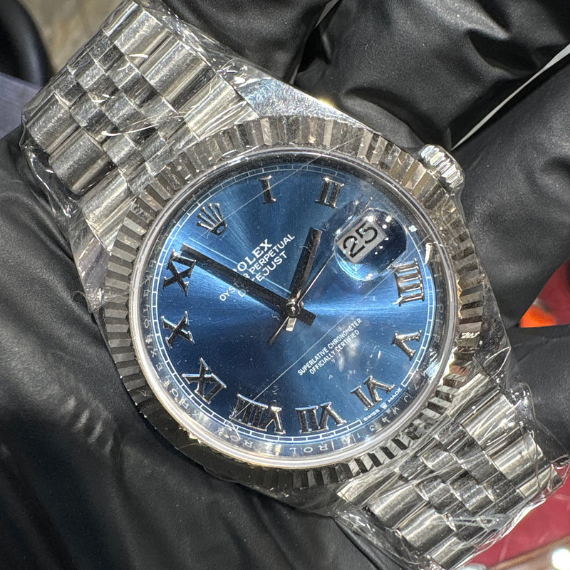 2020 Rolex DateJust 41mm | Stainless Steel | Blue Roman Dial | 126334