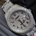 Rolex DateJust 41mm | Stainless Steel | Fully Iced Out | Arabic Dial | 116300