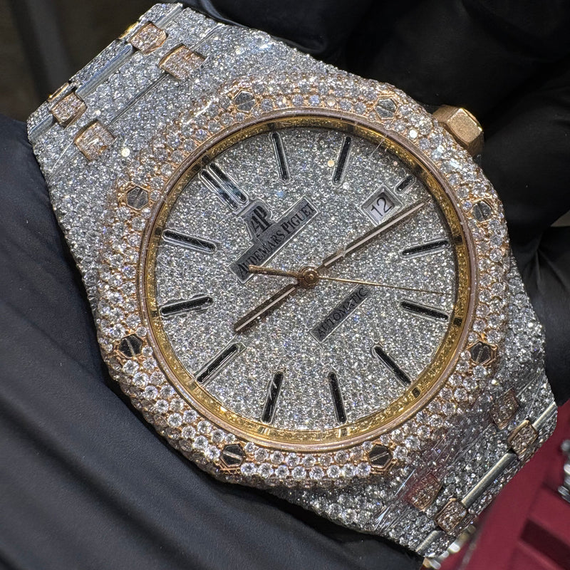 Audemars Piguet Royal Oak | Two Tone | Fully Iced Out