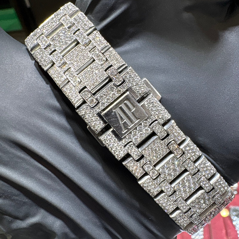 Audemars Piguet Royal Oak | Stainless Steel | Fully Iced Out