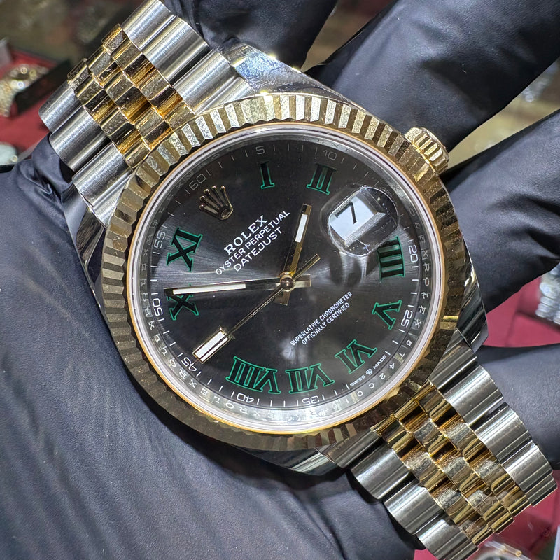 2025 Rolex DateJust 41mm | Two Tone Gold| Wimbledon Dial