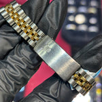 Rolex DateJust 26mm | Two Tone Yellow Gold | White Stick Dial | 69173