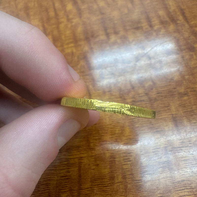 Ashkenazi Clipped 1 Oz Gold Coin 70989 [SOLD OUT]